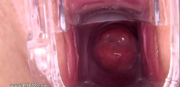  Gyno toy inside of her lovely vagina